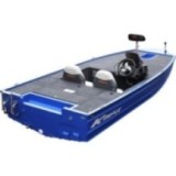 Barca din aluminiu, sudata, Kimple Bass Boat King Fisher 438