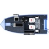 Barca din aluminiu, sudata, Kimple Bass Boat King Fisher 438
