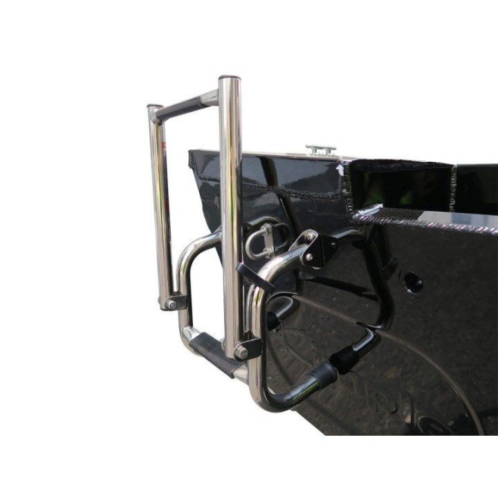 Barca din aluminiu, sudata, Kimple Bass Boat King Fisher 438