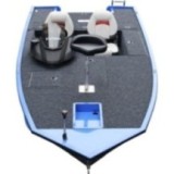 Barca din aluminiu, sudata, Kimple Bass Boat King Fisher 438