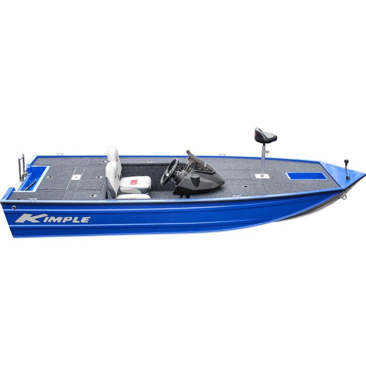 Barca din aluminiu, sudata, Kimple Bass Boat King Fisher 438