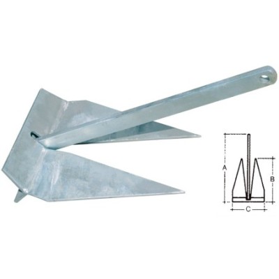Ancora G.B 3-5Kg, Galvanizata pentru substrat moale sau nisip