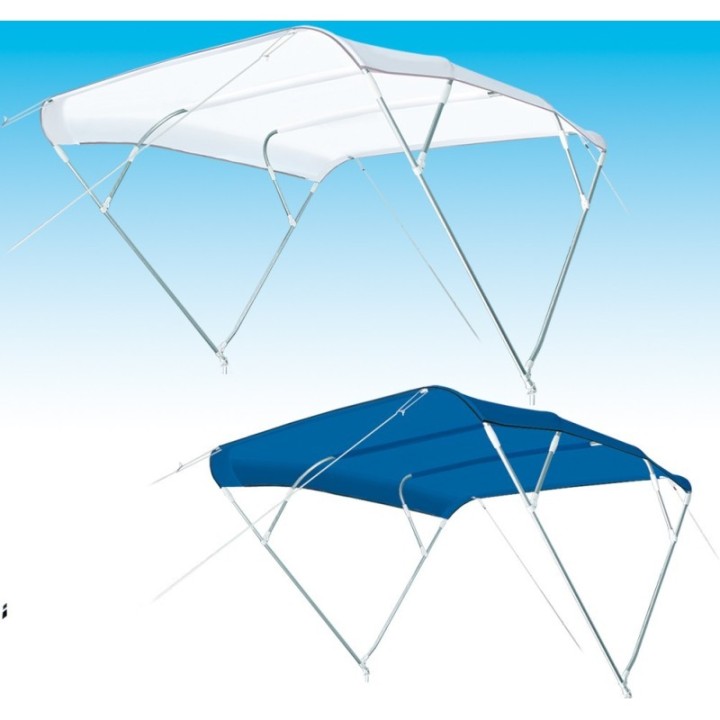 Bimini Top cu 4 Arce, din Aluminiu, Protectie UV