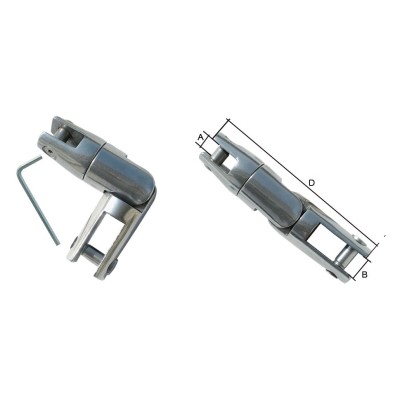 Conector articulat pentru ancora