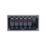 Panou electric pentru barci  cu 5 Switchuri si priza USB GFN 630647