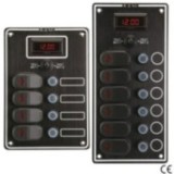 Panou de sigurante waterproof pentru ambarcatiuni cu Voltmetru