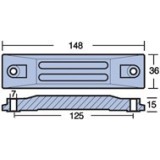 Anod din aluminiu pentru apa Dulce/Sarata Honda