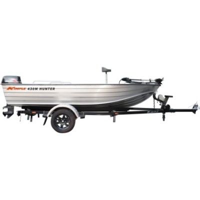 Mini Bass Boat Kimple H430M-B | Lungime 4.3 m | l 1.9M | 40CP Barca aluminiu