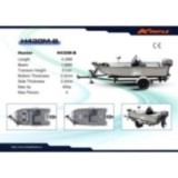Mini Bass Boat Kimple H430M-B | Lungime 4.3 m | l 1.9M | 40CP Barca aluminiu