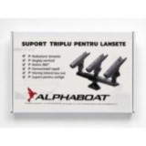 Suporti triplu Alphaboat rabatabili si reglabili 360 pentru barca